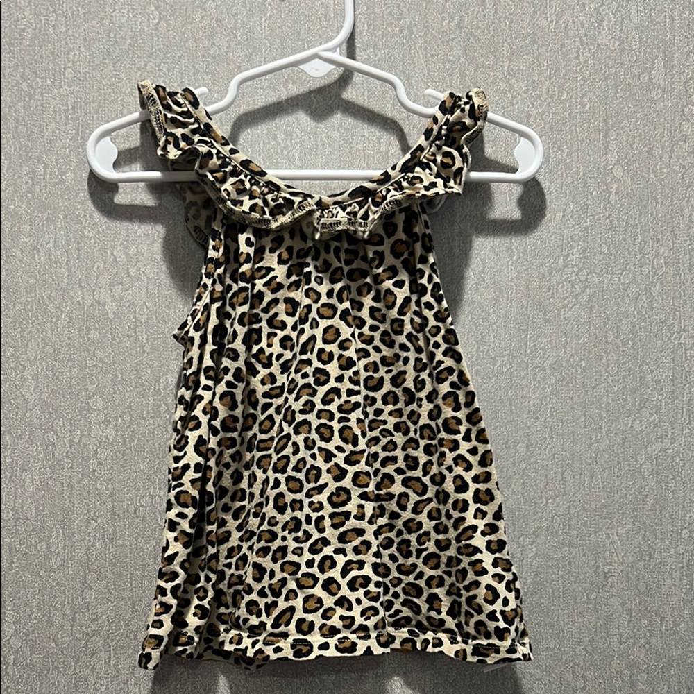 Leopard Print Kids Tank Top